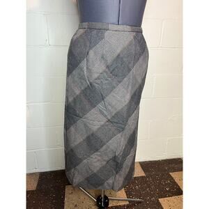 Pendleton wool plaid knee length skirt sz 10